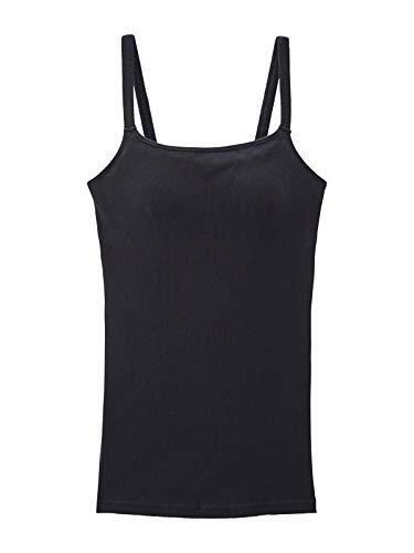 犬印本舗 マタニティ オーガニックコットン 綿100％ の肌にやさしい キャミソール 授乳キャミソール 産前 産後 ブラキャミ L ブラック,マタニティ,キャミソール,