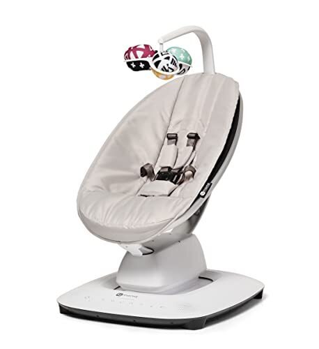 【日本正規品】バウンサー 新生児 ママルー マルチモーションベビースイング mamaroo 電動バウンサー ベビーバウンサー オートスイング ハイアンドローチェア Bluetooth (グレー),バウンサー,