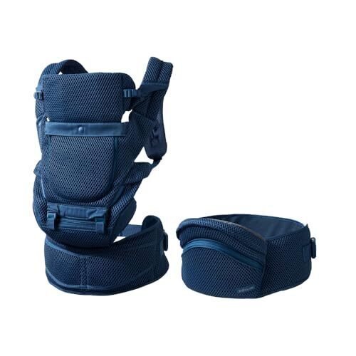 BABY&Me （ベビーアンドミー） Beren firstセット インディゴブルー BM-10-01 抱っこ紐 ヒップシートキャリア 新生児 前向き抱っこ,抱っこひも,おすすめ,