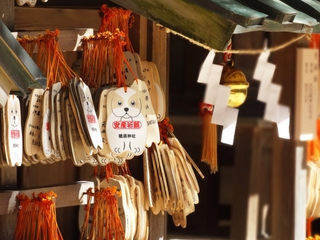 安産祈願の絵馬,戌の日,服装,