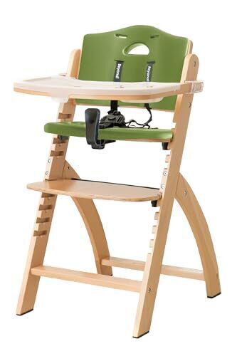 [ ビヨンドジュニア ] ベビーチェアー ハイチェア ベビー 【 ベビーチェア/ナチュラル・オリーブ 】 チェア 離乳食 椅子 子供いす 食事 赤ちゃん テーブル （ Beyond Junior/日本正規代理店 Westex Japan 限定色 ）,ベビー家具,インテリア,