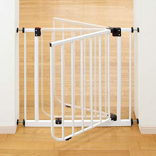 日本育児 ベビーズゲート ホワイト NI-4006 (取付幅 73~90cm),ベビー家具,インテリア,