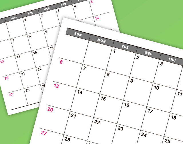 カレンダー,妊婦検診,費用,頻度