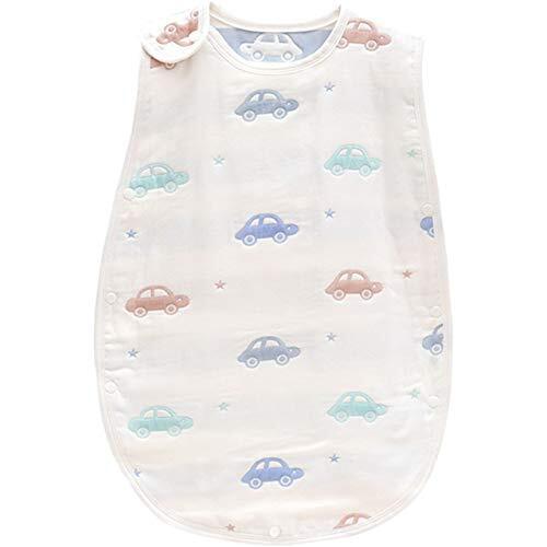 【スリーパー 赤ちゃん】 冷房対策にのスリーパー シンプルで可愛いデザイン さらさらした肌触り 洗濯してもふわふわな6重ガーゼ 新生児 ベビー 冬 L. ベビーサイズ(0ヶ月～3歳),ベビー布団,いつまで,