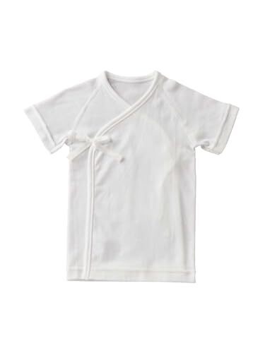 [ANGELIEBE エンジェリーベ] ベビー 日本製 綿100 新生児 フライス 短肌着 赤ちゃん 男の子 女の子 匠シリーズ 50-60 オフホワイト,出産準備,品,