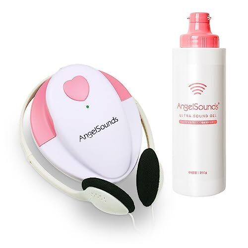 Angelsounds お腹の赤ちゃんの心音が聴ける 胎児超音波心音計 エンジェルサウンズ 超音波ジェル付き JPD-100S,妊娠中,胎教,