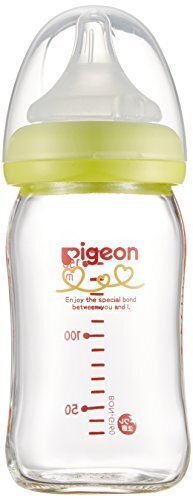 ピジョン Pigeon 母乳実感 哺乳びん 耐熱ガラス製 ライトグリーン 160ml 0ヵ月から おっぱい育児を確実にサポートする哺乳びん,哺乳瓶,選び方,