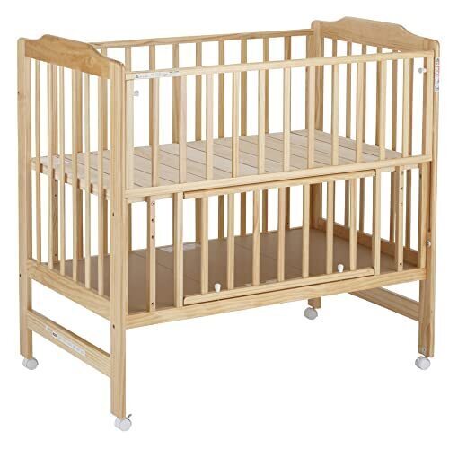 KATOJI(カトージ) ハイシートベビーベッド 腰に負担をかけないハイタイプ ナチュラル 02020,ベビーベッド,おすすめ,