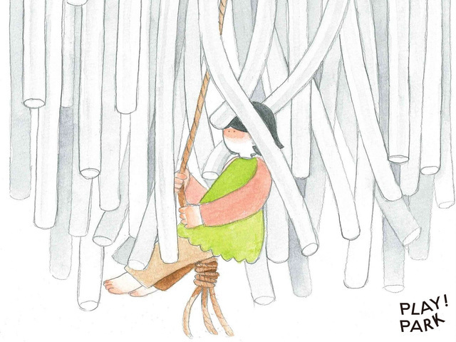 大型遊具「ゆらゆら森」イメージ,