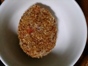 【離乳食後期】油不使用！揚げずにコロッケ,離乳食,後期,じゃがいも