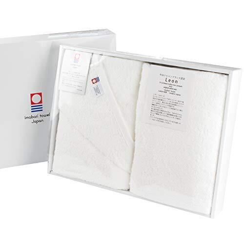 ブルーム 今治タオル認定 レオン バスタオル 2枚セット サンホーキン綿使用 厚手 高級タオル ホテル仕様 タオル ギフトセット 箱入り 日本製 （ホワイト）,出産祝い,お返し,