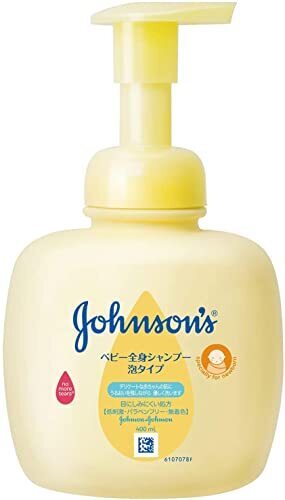 ジョンソン ベビー全身シャンプー 泡タイプ 400mL 本体 ベビーシャンプー 低刺激×2個,赤ちゃん,お風呂グッズ,