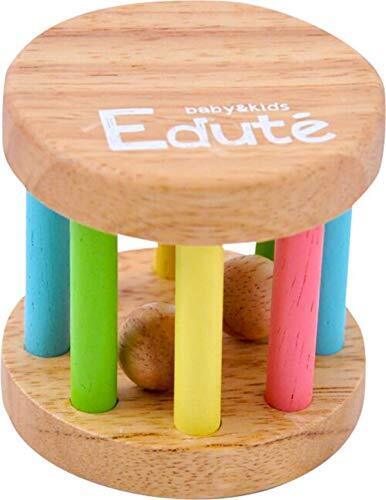 木のおもちゃ 知育玩具 ラトル がらがら KOROKOROラトル パステル 歯固め おしゃぶり 出産祝い プレゼント 音遊び 安心 安全 舐めても安心 0歳 1歳 Edute エデュテ,ガラガラ,ラトル,赤ちゃん