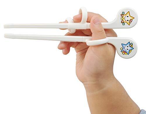 EDISON (エジソン) ベビー用はし エジソンのお箸 (2歳前から対象) 右手用 ホワイト,子ども,箸,いつから