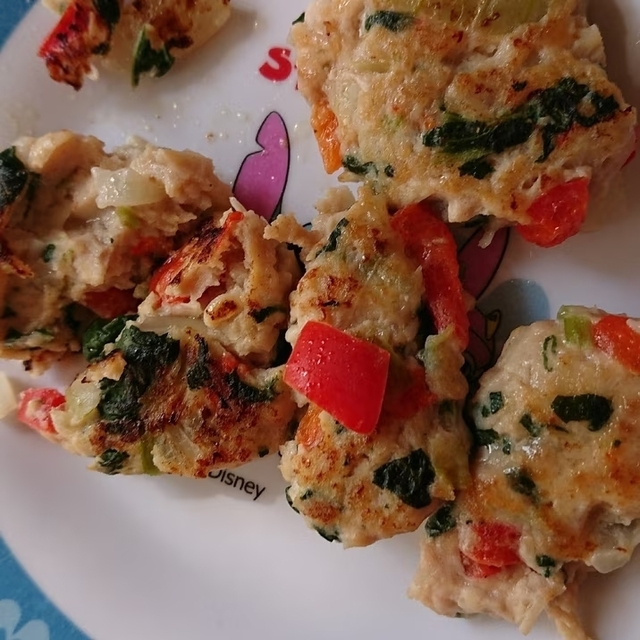 離乳食完了期 野菜たっぷりハンバーグ ,離乳食,ハンバーグ,