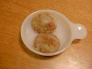 離乳食☆完了期　手づかみでれんこんバーグ,離乳食,ハンバーグ,