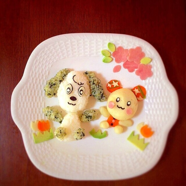 誕生日プレート　わんわん＆うーたん！！,1歳,誕生日,離乳食