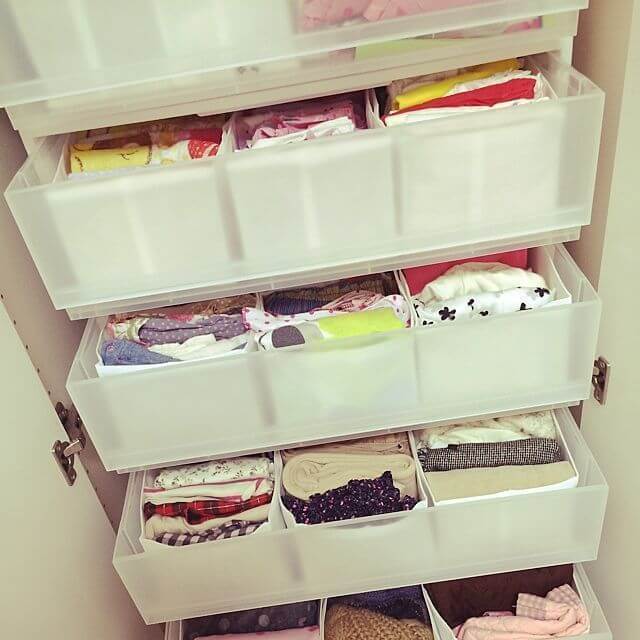 無印良品を使った収納,子供服,収納,