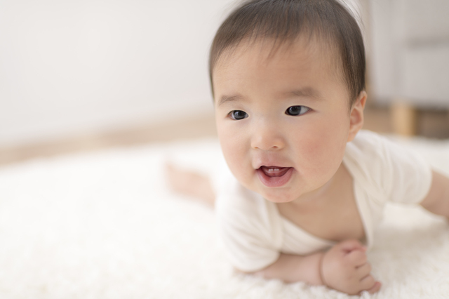 生後8ヶ月ずりばいする赤ちゃん,生後,8ヶ月,赤ちゃん