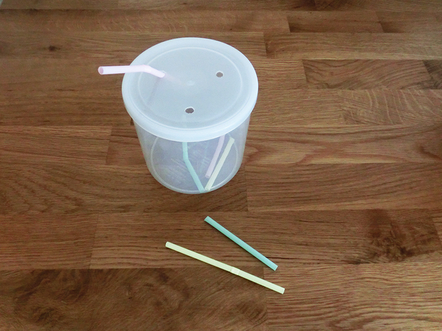 ストロー落とし 手作り 作り方,100均,手作り,おもちゃ
