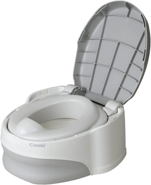 コンビ トイレトレーニング ベビーレーベル 洋式おまるでステップ グレー,おまる,おすすめ,