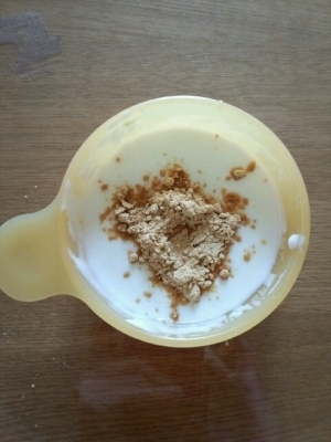 離乳食☆　きなこヨーグルト,離乳食,ヨーグルト,