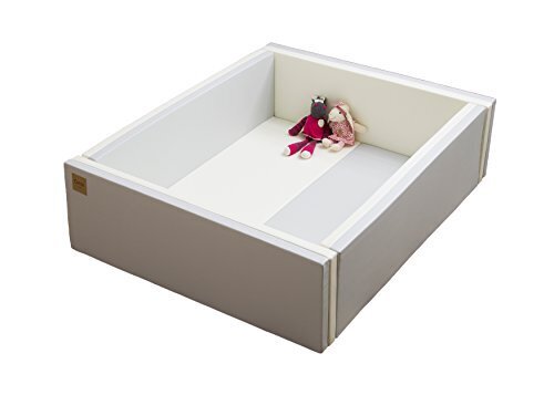 Caraz(カラズ) ベビーサークル 折りたたみ マット 床セット 120×140×40cm クリームグレー,ベビーサークル,