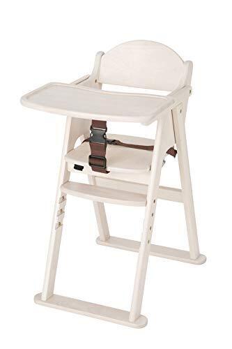 カトージ 木製ハイチェア CENA ステップ切り替え ホワイト,離乳食,椅子,