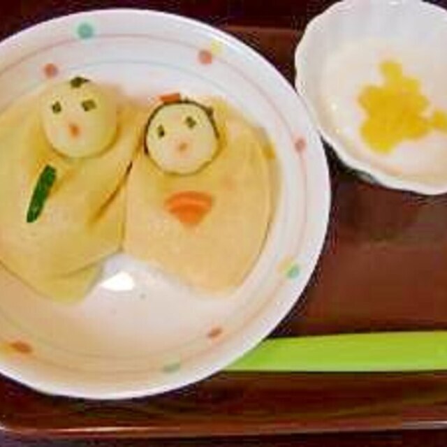 離乳食☆【ひなまつり】おひなオムライス☆中～完了期,離乳食,オムライス,