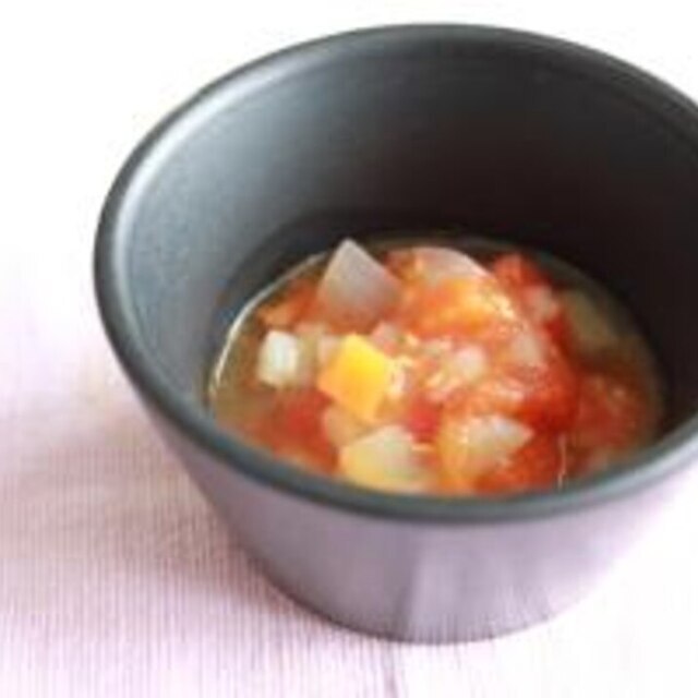 離乳食中期赤ちゃんミネストローネ ,離乳食,中期,トマト