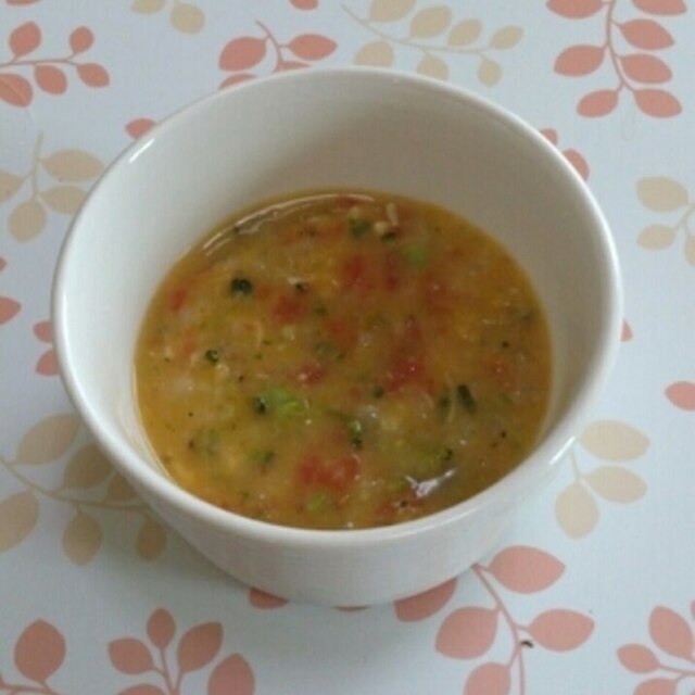 離乳食中期トマトとカボチャのクリームリゾット,離乳食,中期,トマト