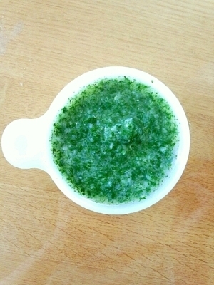 離乳食☆初期☆　かれい入りほうれん草粥,離乳食,ほうれん草,