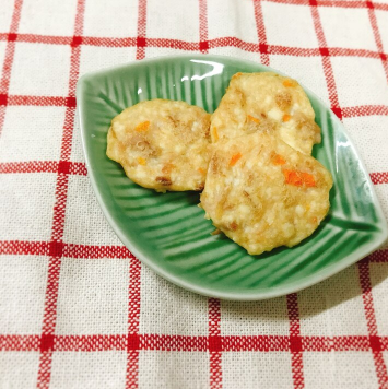 【離乳食後期】ツナと豆腐と人参の和風おやき,離乳食,後期,豆腐