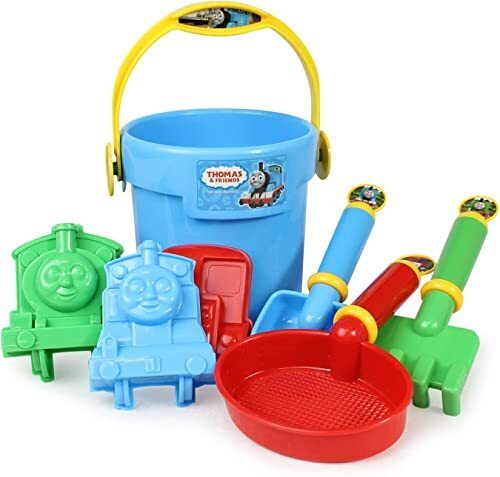 尾上萬(Onoeman) きかんしゃトーマス NEW お砂場あそびセット【色指定不可】,砂場セット,砂遊び,