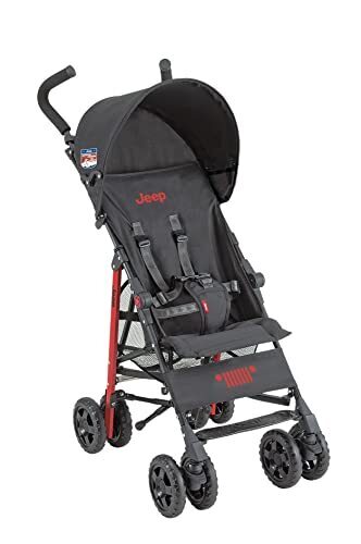 大きなタイヤで安定走行 ジープスピリットを受け継ぐベビーカー J is for Jeep アドベンチャー レッド,B型ベビーカー ,