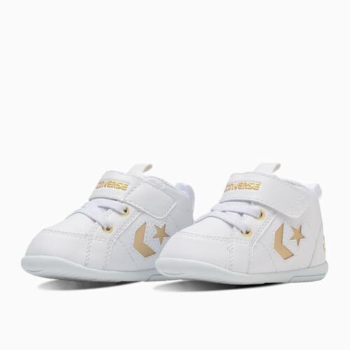 [コンバース] スニーカー ミニ インチスター ベビー ホワイト/ゴールド 12.5 cm,ファーストシューズ,
