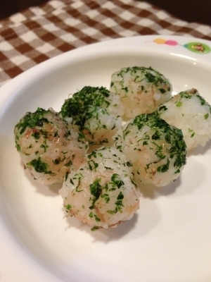 ツナ入りコロコロおにぎり＊離乳食,離乳食,おにぎり,