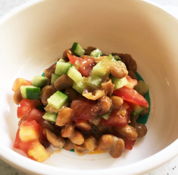 《幼児食》あと一品！納豆のサラダ♡,幼児食,