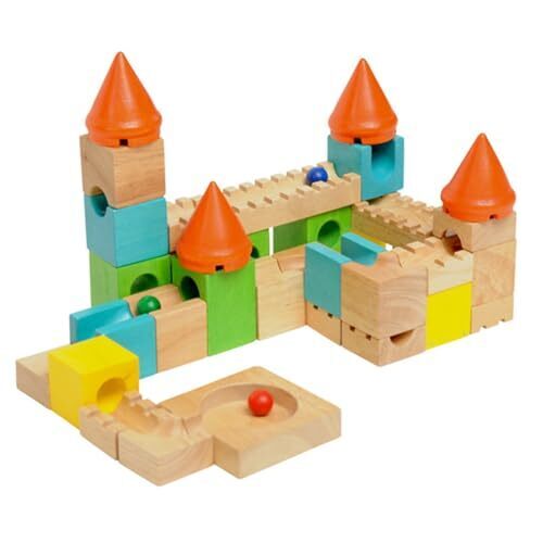 エデュテ 木のおもちゃ 知育玩具 積み木 玉転がし ピタゴラスイッチ キュボロ VOILA（ボイラ）カラフルキャッスル 誕生日 プレゼント 安心 安全 3歳 4歳 Edute エデュテ,知育玩具,2歳,