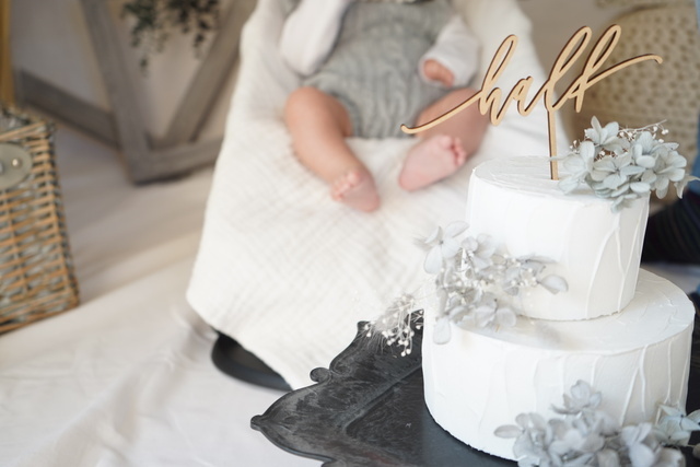 クレイケーキ,ハーフバースデー,テンプレート,無料