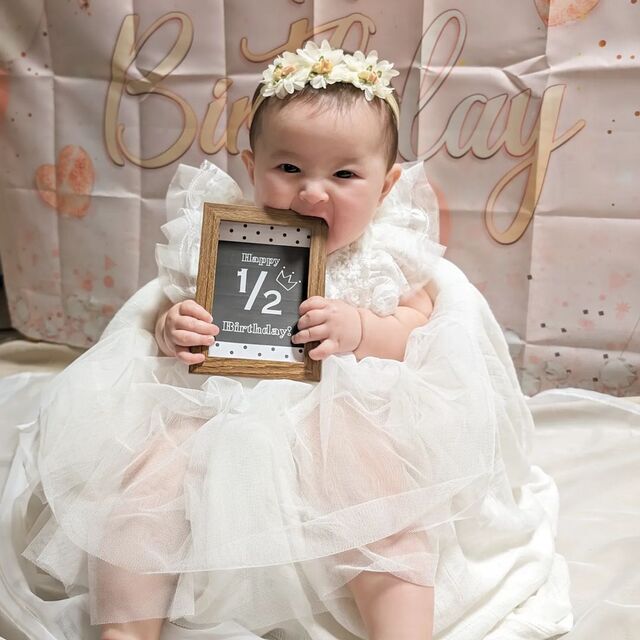 ,ハーフバースデー,テンプレート,無料