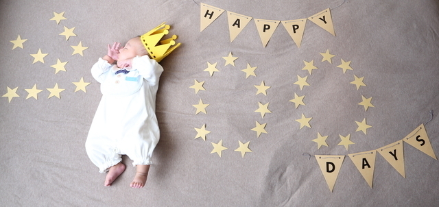 100日寝相アート,100日祝い,お食い初め,テンプレ