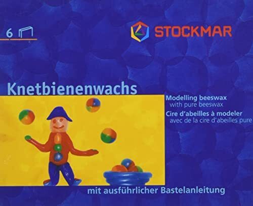 STOCKMAR シュトックマー みつろう粘土 6色 6枚入 ST51002 【日本正規品】,粘土遊び,幼児,