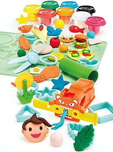 ねんDo! おおきなねんど版のきほんセット グリーン,粘土遊び,幼児,