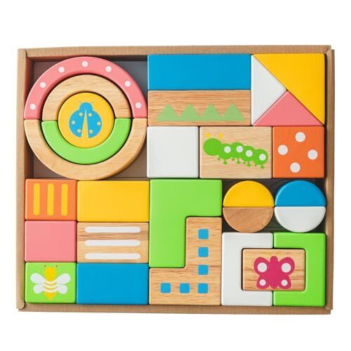 Edutē エデュテ SOUNDブロックスLarge 積み木 つみき お手入れガイド付き 知育玩具 0歳 1歳 出産祝い 誕生日プレゼント 男の子 女の子 (スタンダード),おもちゃ,2歳,