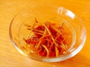 離乳食・完了期☆簡単きんぴらごぼう,離乳食,完了期,