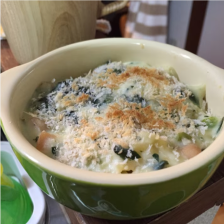 離乳食完了期☆鶏肉とほうれん草のマカロニグラタン ,離乳食,グラタン,