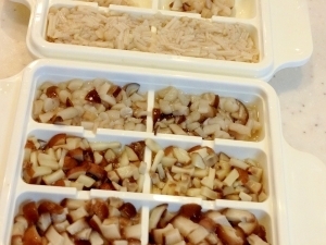 離乳食後期☆きのこのフリージング ,離乳食,えのき,