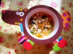 お野菜たっぷり、鶏むね肉入り具沢山スープ,離乳食,えのき,