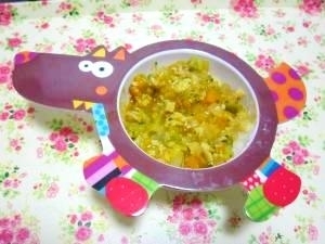 大根・かぼちゃ・ブロッコリー・えのきのおかかあえ ,離乳食,えのき,